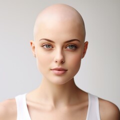 Beautiful Headless Female Portraits on White Background for Animation Mapping