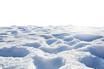 Obraz premium Snowy landscape with a clear blue sky and a flat ground