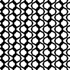 Fototapeta premium Abstract texture for fabric print, card, table cloth, furniture, banner, cover, invitation, decoration, wrapping.Seamless repeating pattern. Black and white color.Carpet pattern texture.