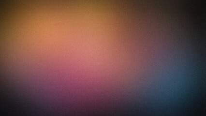 Fototapeta premium A soft 4K grainy gradient blending hues of orange, pink, and light blue. This smooth, textured backdrop is ideal for vibrant digital designs, banners, wallpapers, and presentations