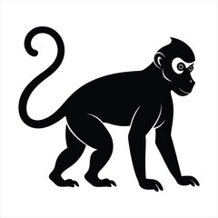 monkey silhouette vector