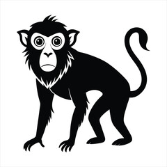 monkey silhouette vector