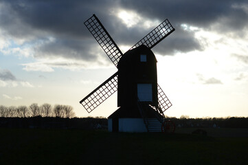 windmill silhouette