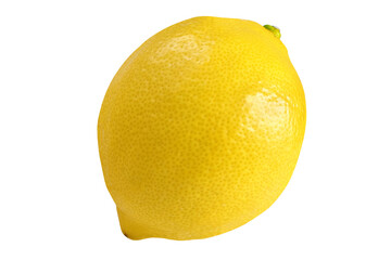 Lemon on isolated white background.