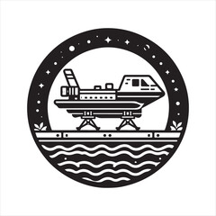 Hydrofoil Silhouette Vector Illustration – High-Quality Designs for Download