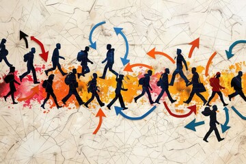 An artistic map of migration patterns