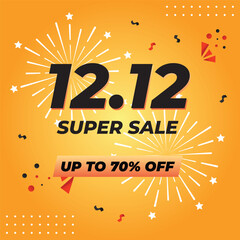 2.12 Shopping Day Banner Template design