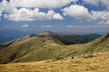 Obraz premium Ridge on Baba Mountain in the Pelister National Park in North Macedonia