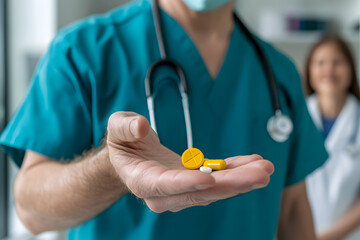 doctor holding a syringe