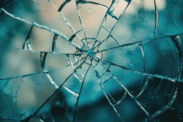 Obraz premium A shattered mirror reflects a broken past, each shard capturing a fragment of a forgotten story.