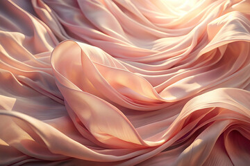 Obraz premium A long pink fabric with a soft texture