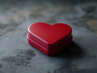 Heart Shaped Box on Table
