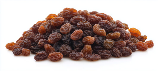 Obraz premium Tasty raisins on a white background