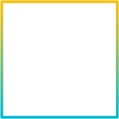 This image shows a simple gradient square frame on a white background. The design is minimalistic and can be used for a variety of purposes such as framing content or graphic design project templates.