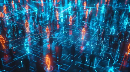 Visual representation of global network connections, illustrating digital data exchange and communication.