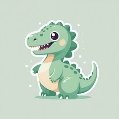 Obraz premium cartoon dino