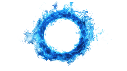 fire ring on a transparent background