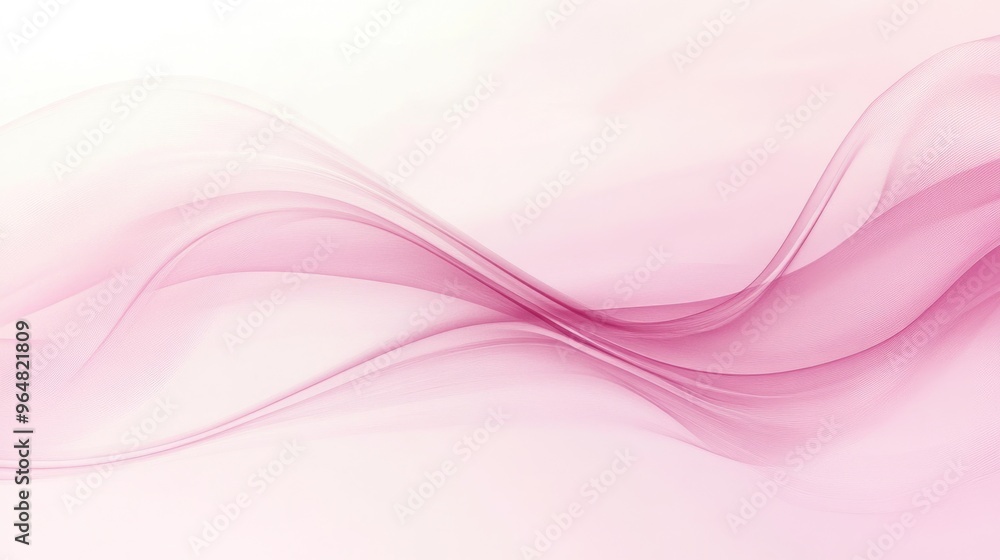 Poster elegant pink abstract wave background with soft curves and modern design