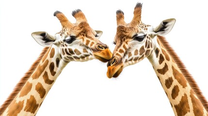 Obraz premium Giraffes standing together,