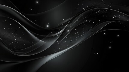 Dark Elegance: Abstract Black Background with Subtle Textured Lines