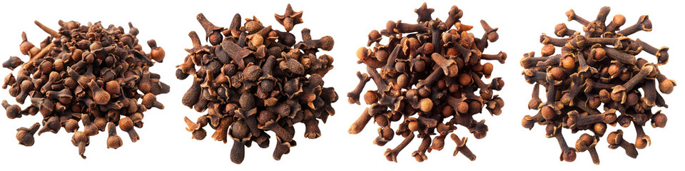 Obraz premium Clove - Aromatic and intense spice Isolated on Clear White Background Highly Detailed 