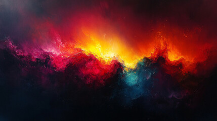 abstract painting of dark colors