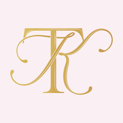 KT, TK, logo KT , Letter KT, monogram KT, vector, logo, Wedding Monogram Initials, Wedding Logo,Wedding Monogram, Logo Design