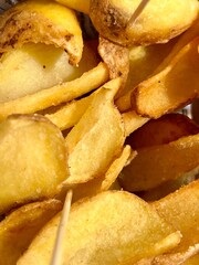 fried potato wedges
