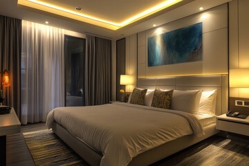 Luxury Master Bedroom Retreat with Modern Stylish Decor