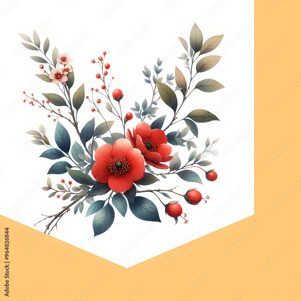 Poster Flower Clipart Set 