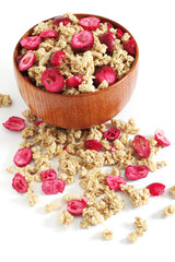 Cranberries roasted muesli