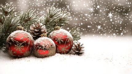 Happy Holidays, season's greetings and new year vector template with Christmas element decoration. ai generated