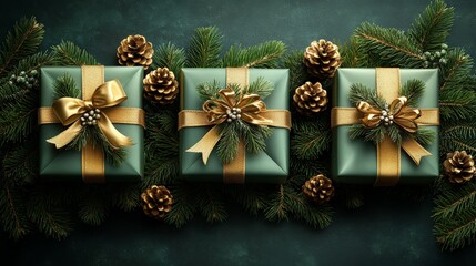 Happy Holidays, season's greetings and new year vector template with Christmas element decoration. ai generated
