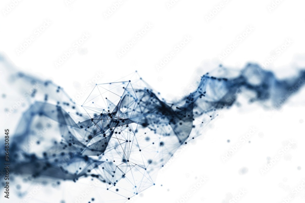 Poster a design featuring wavy lines and scattered dots, ideal for use in graphic designs, illustrations, o