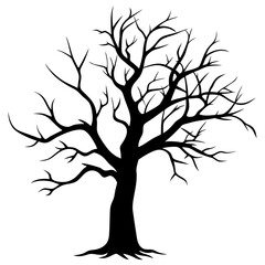 Dead Tree silhouette art vector