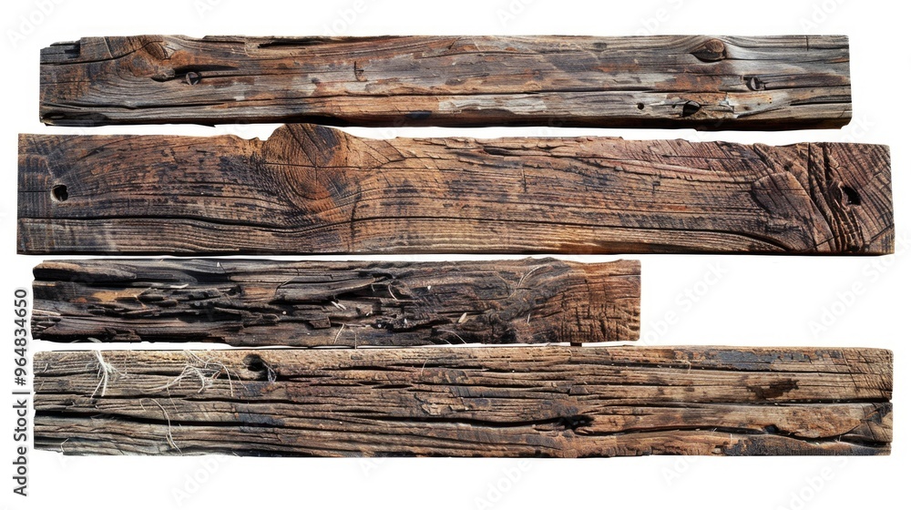 Poster a detailed view of wood texture on a plain background