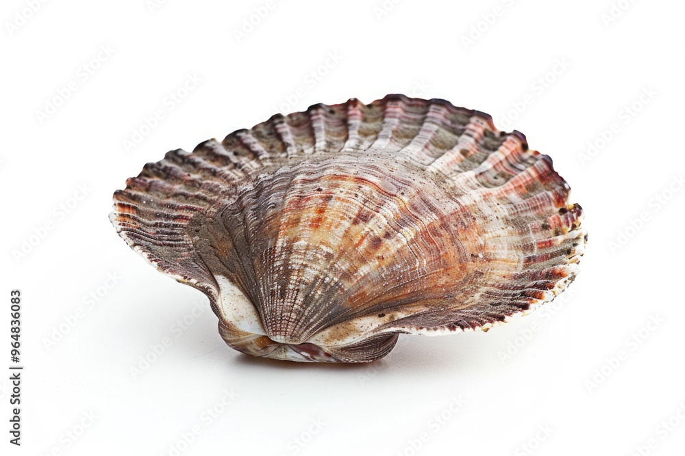 Poster A detailed view of a shell on a clean white background