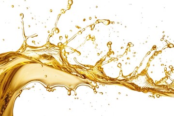 A clear water splash on a white surface, useful for backgrounds or textures