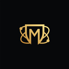 Modern Creative Technology Logo And Letter M