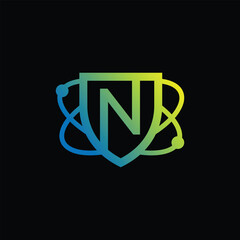 Modern Creative Technology Logo And Letter N