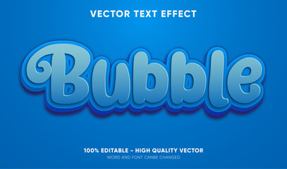 bubble ediable text effect