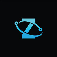 Letter  Z Tech Logo Design Concepts , Letter Z logo design template