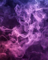 An illustration of vibrant purple fractal flames in line art