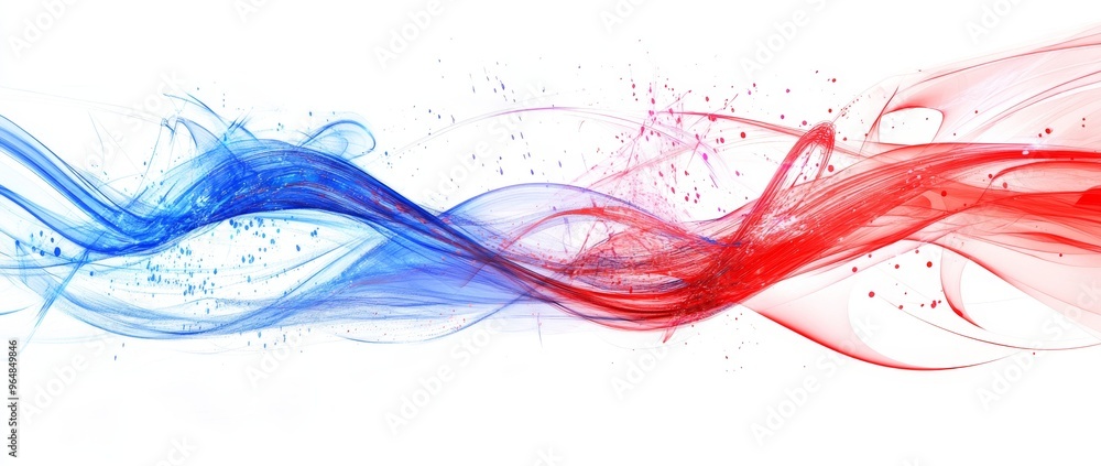 Poster dynamic patterns convey a sense of motion through an abstract background of multicolored lines on wh