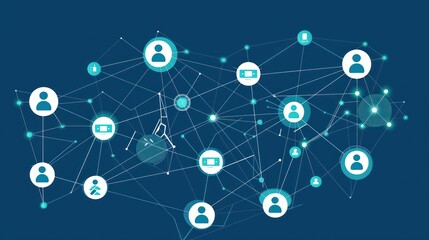 Abstract Network with Connected Nodes