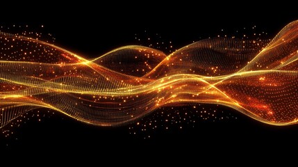 Obraz premium An abstract illustration style shiny gold background