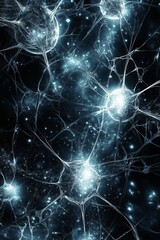 Line art illustration of intricate wires on a dark background depicting an element of futuristic design and contemporary technology