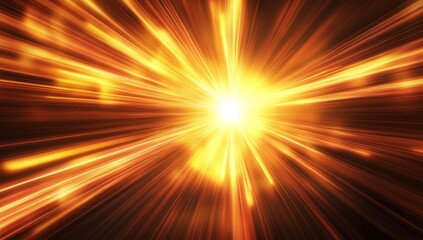 Obraz premium A line art illustration featuring an abstract gold background and an explosion effect reminiscent of a star