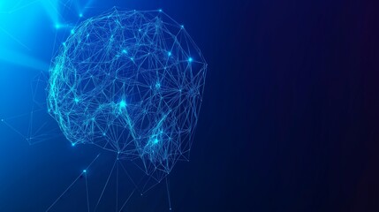 brain with glowing dots