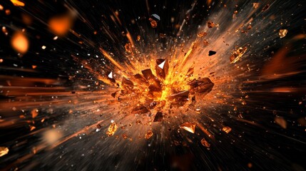 Line art illustration of a fractal star explosion on an abstract brown background